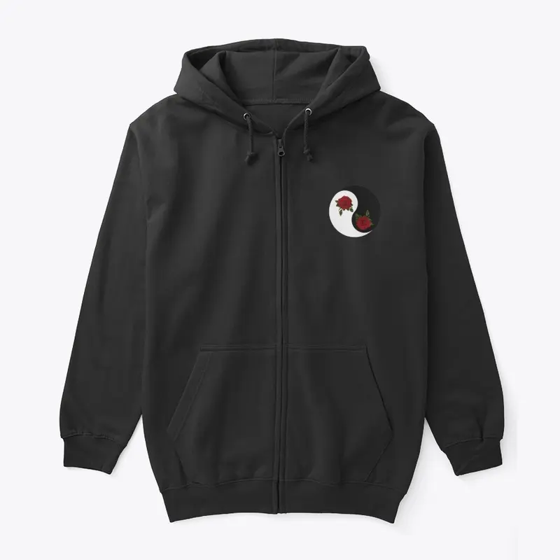 2021 negative and positive rose hoodie