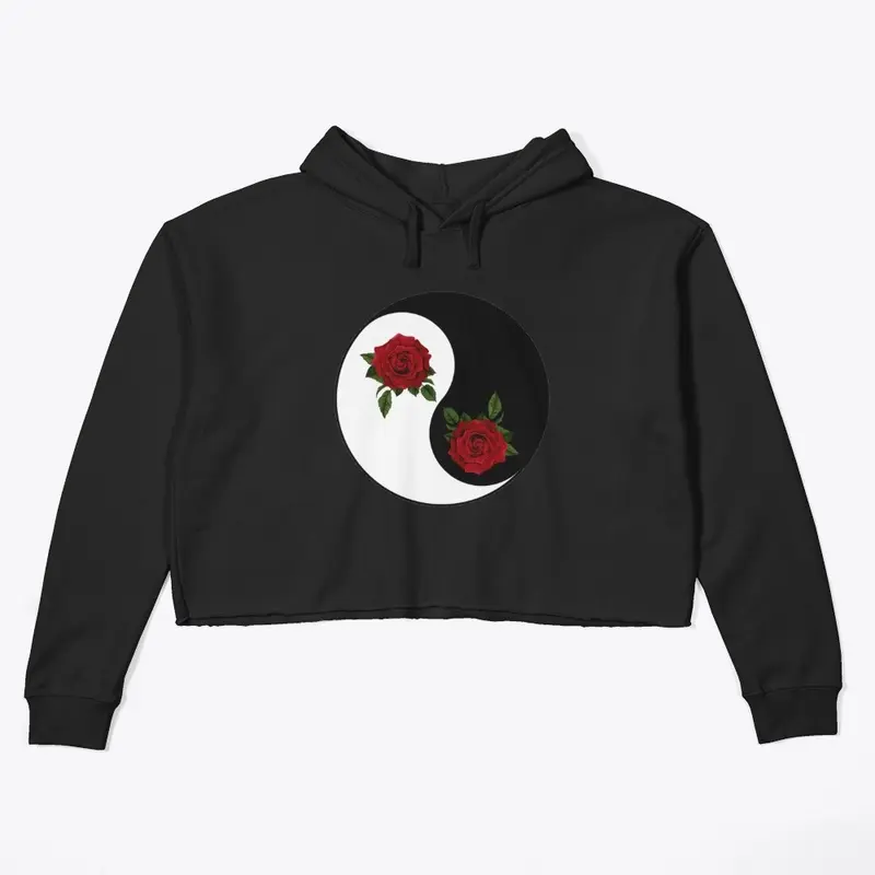 2021 negative and positive rose hoodie