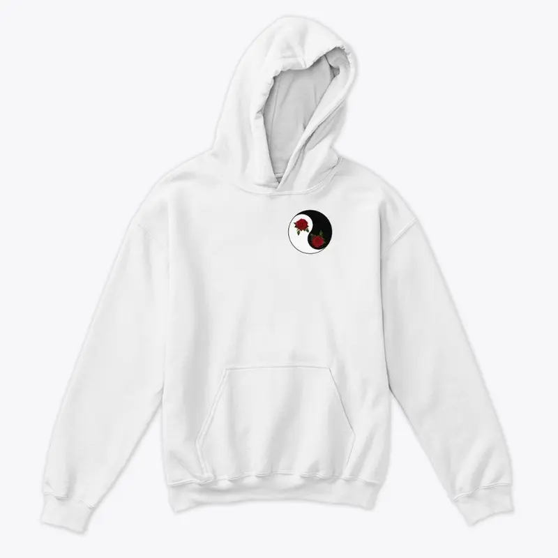 2021 negative and positive rose hoodie